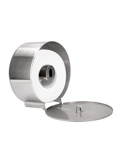 Dispensador q-connect de papel higienico jumbo acero inoxidable 115x254x265 mm