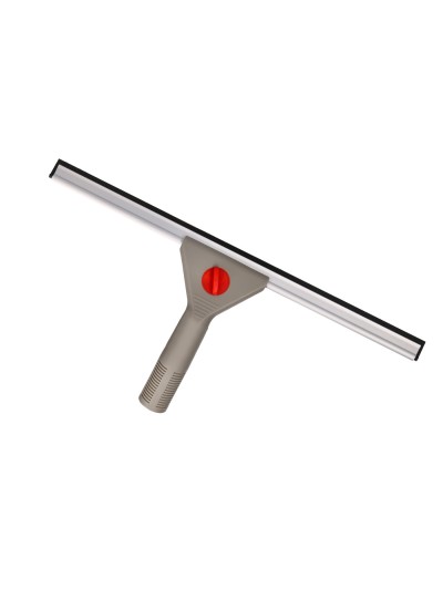 Limpiaventanas q-connect industrial mango de acero y hoja limpiadora de plastico de 40 cm de ancho