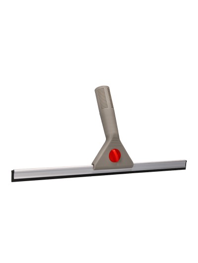 Limpiaventanas q-connect industrial mango de acero y hoja limpiadora de plastico de 40 cm de ancho