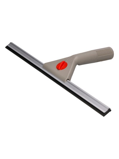 Limpiaventanas q-connect industrial mango de acero y hoja limpiadora de plastico de 40 cm de ancho