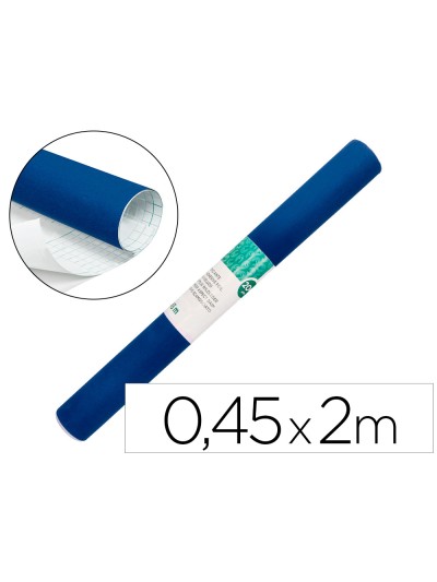 Rollo adhesivo liderpapel unicolor azul brillo rollo de 0,45 x 2 mt