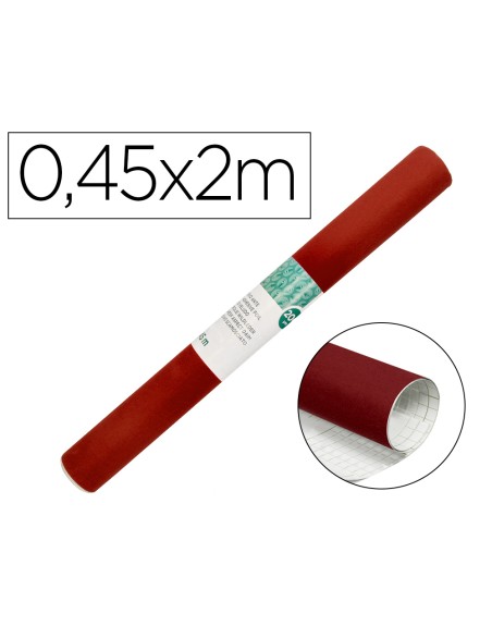 Rollo adhesivo liderpapel especial ante granate rollo de 0,45 x 2 mt