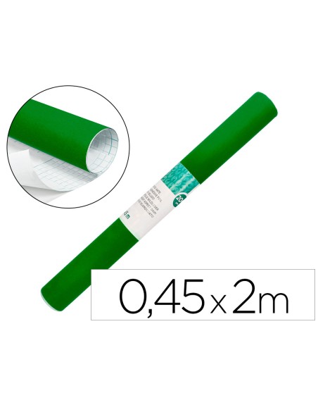 Rollo adhesivo liderpapel especial ante verde rollo de 0,45 x 2 mt