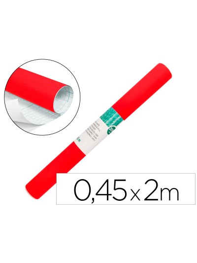 Rollo adhesivo liderpapel especial ante rojo rollo de 0,45 x 2 mt