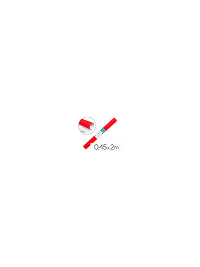 Rollo adhesivo liderpapel especial ante rojo rollo de 0,45 x 2 mt
