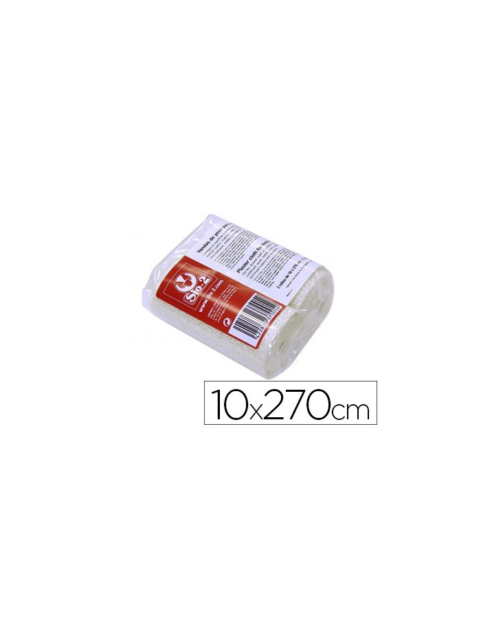 Vendas yeso sio-2 10x270 cm paquete de 2 rollos ideal paramascaras moldes y maquetas Vendas yeso sio-2 10x270 cm paquete de 2 rollos ideal paramascaras moldes y maquetas