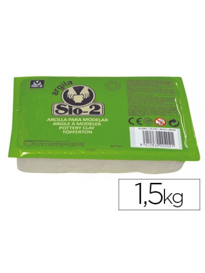 Arcilla argila sio-2 color blanco paquete de 1,5 kg