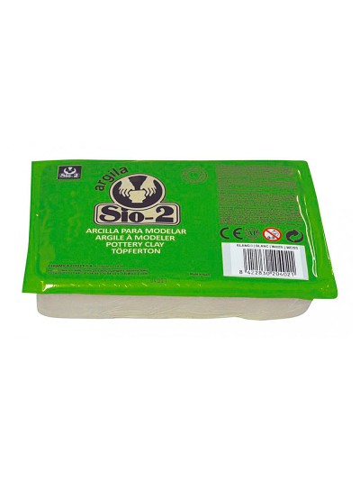 Arcilla argila sio-2 color blanco paquete de 1,5 kg