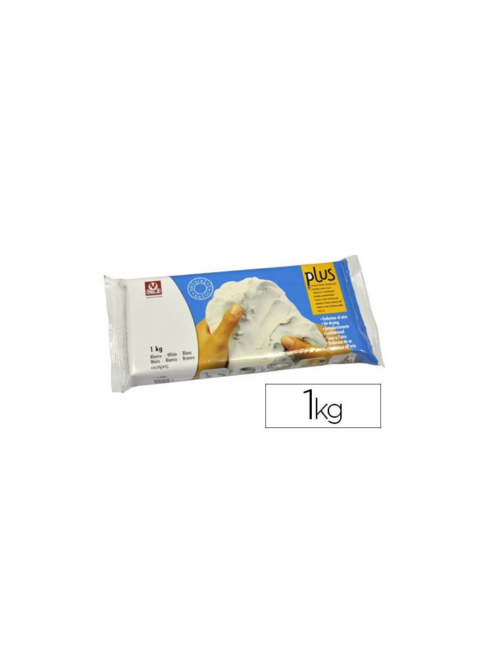 Arcilla sio-2 plus blanca endurece al aire paquete de 1 kg Arcilla sio-2 plus blanca endurece al aire paquete de 1 kg