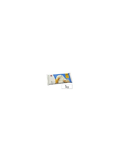 Arcilla sio-2 plus blanca endurece al aire paquete de 1 kg