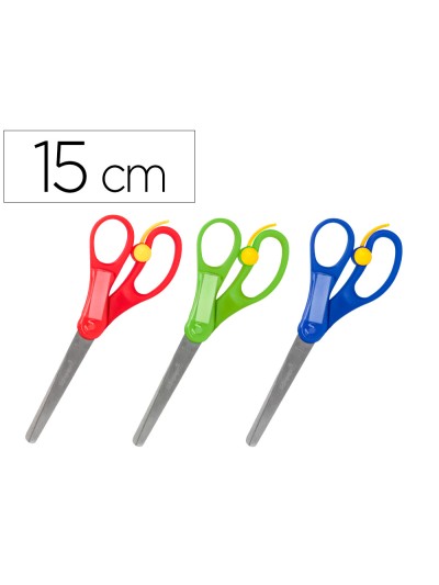 Tijera liderpapel 15 cm con resorte para facilitar el corte unidad