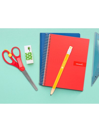 Tijera liderpapel 15 cm con resorte para facilitar el corte unidad