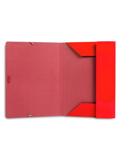 Carpeta liderpapel gomas din a3 tres solapas carton plastificado 800 gr colores surtidos