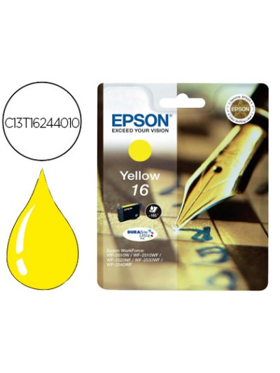 Ink-jet epson 16 wf2010w wf2510wf wf2520nf wf2530wf wf2540wf amarillo 175 pag
