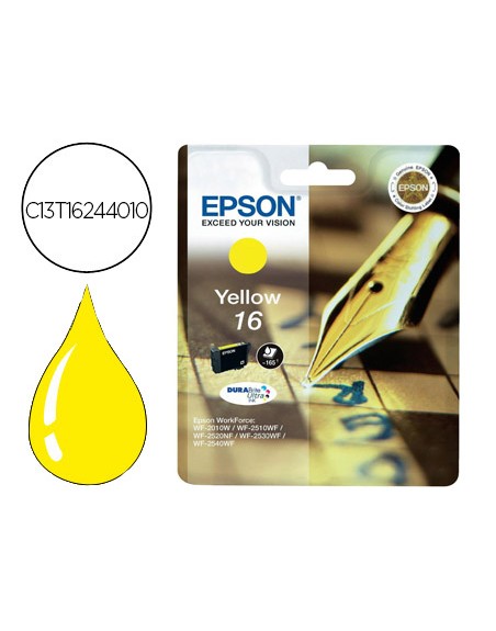 Ink-jet epson 16 wf2010w wf2510wf wf2520nf wf2530wf wf2540wf amarillo 175 pag