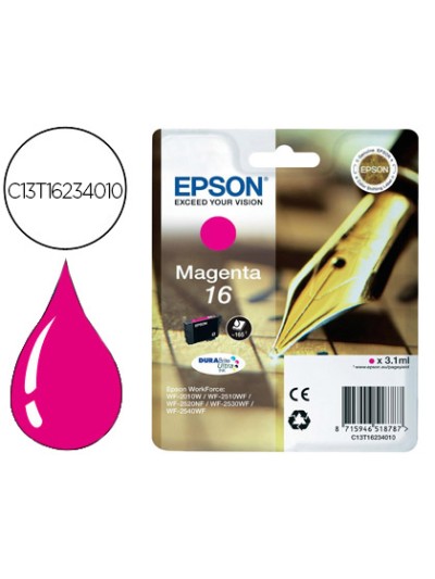 Ink-jet epson 16 wf2010w wf2510wf wf2520nf wf2530wf wf2540wf magenta 175 pag