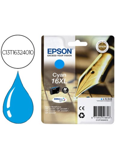 Ink-jet epson 16xl wf2010w wf2510wf wf2520nf wf2530wf wf2540wf cian 450 pag