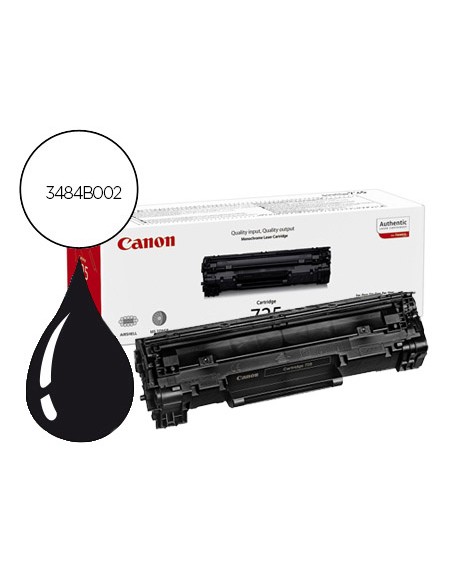 Toner canon laser crg 725 negro lbp6000 lbp6000b lbp6020 lbp6020b 1600 pag