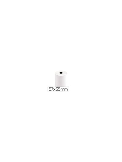 Rollo sumadora termico q-connect 57 mm ancho x 35 mm diametro para tpv sin bisfenola