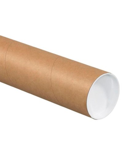 Tubo de carton q-connect portadocumentos cartoncillo encolado reciclado 1,8 mm con 2 tapas de plastico 40x430 mm