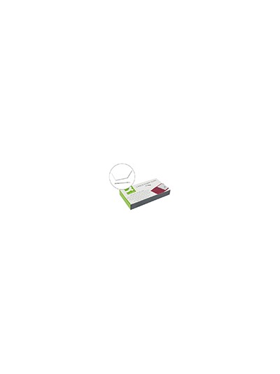 Encuadernador fastener q-connect plateado caja de 50 unidades