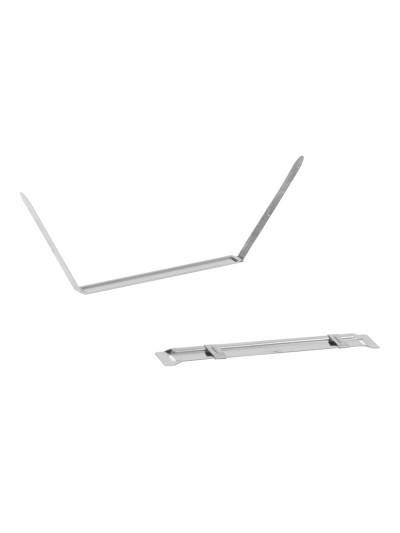 Encuadernador fastener q-connect plateado caja de 50 unidades
