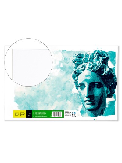 Bloc dibujo liderpapel artistico encolado 297x420 mm 30 hojas 120g/m2 sin recuadro