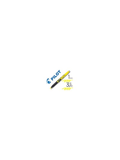 Rotulador pilot frixion light fluorescente borrable punta defibra color amarillo