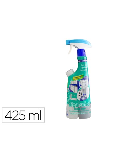 Limpiador multiusos concentralia pro bioalcohol uso cocinas y sanitarios botella de 425 ml