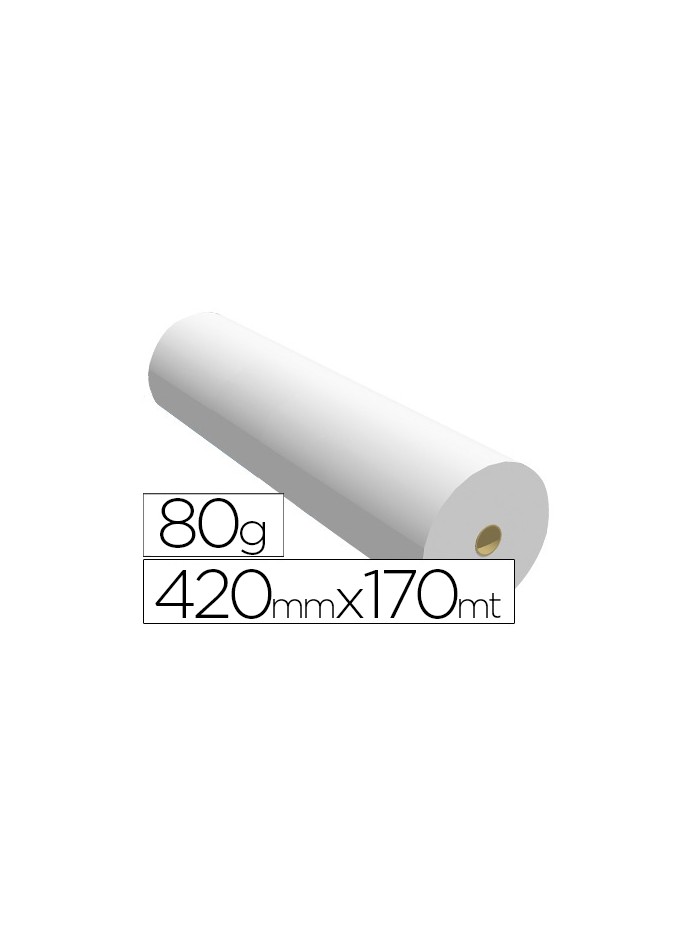 Papel reprografia ppc para planos 420mmx170mt 80gr Papel reprografia ppc para planos 420mmx170mt 80gr