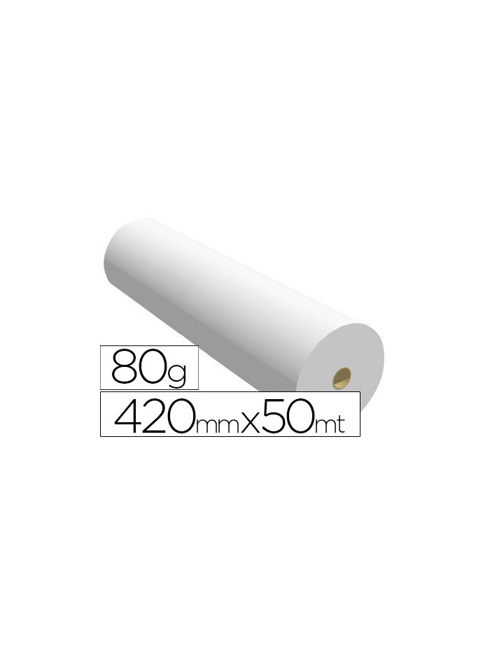 Papel reprografia para plotter 420mmx50mt 80gr impresion ink-jet Papel reprografia para plotter 420mmx50mt 80gr impresion ink-jet