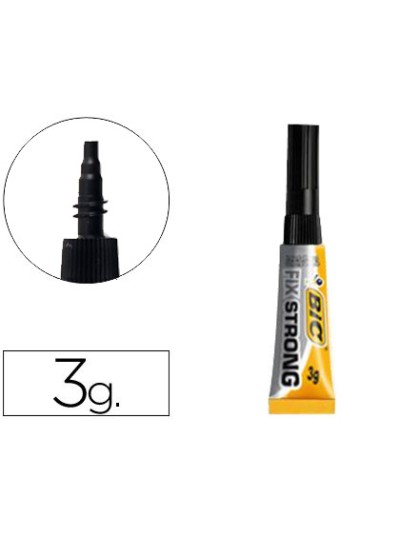 Pegamento bic fix strong 3 gr adhesivo extra fuerte