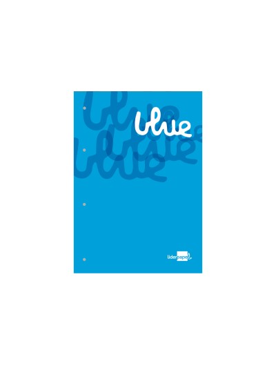 Bloc encolado liderpapel cuadro 5 mm azul a4 natural 100 hojas 100 g/m2