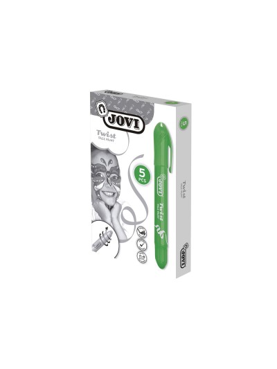Barra de maquillaje jovi twist make-up verde caja de 5 unidades