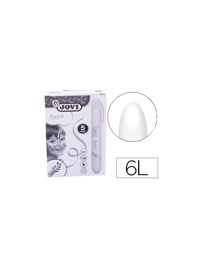 Barra de maquillaje jovi twist make-up blanca caja de 5 unidades Barra de maquillaje jovi twist make-up blanca caja de 5 unidades