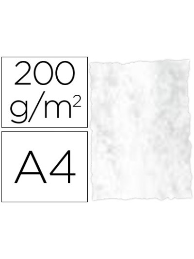 Papel pergamino din a4 troquelado 200 gr color marmoleado gris paquete de 25 hojas