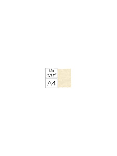 Papel pergamino din a4 troquelado 125 gr piel elefante color hueso paquete de 25 hojas