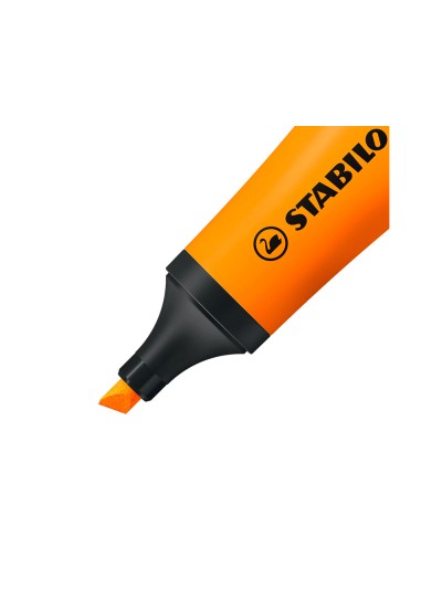 Rotulador stabilo fluorescente 72 naranja neon