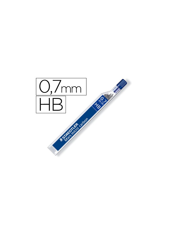 Minas staedtler mars micro grafito 0,7 mm hb tubo con 12 minas Minas staedtler mars micro grafito 0,7 mm hb tubo con 12 minas