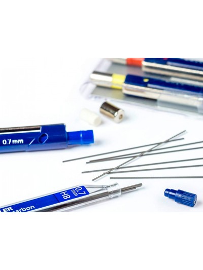 Minas staedtler mars micro grafito 0,7 mm hb tubo con 12 minas