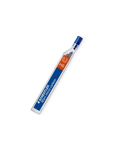 Minas staedtler mars micro grafito 0,5 mm hb tubo con 12 minas