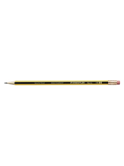 Lapices de grafito staedtler noris n.2 hb con goma de borrar unidad