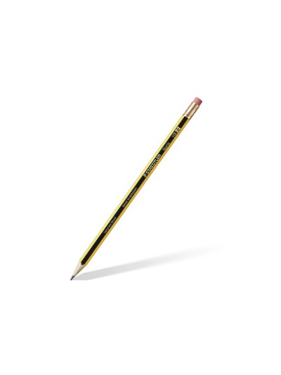 Lapices de grafito staedtler noris n.2 hb con goma de borrar unidad