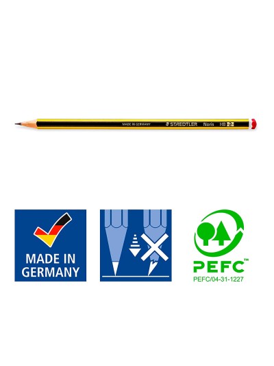 Lapices de grafito staedtler noris n.2 hb unidad