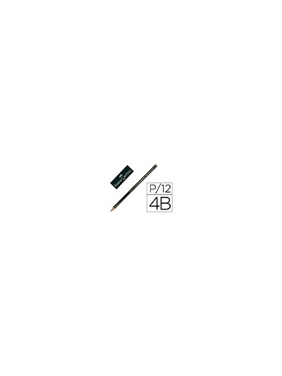 Lapices de grafito faber 9000 4b unidad