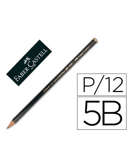 Lapices de grafito faber 9000 5b unidad