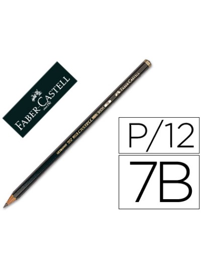 Lapices de grafito faber 9000 7b unidad