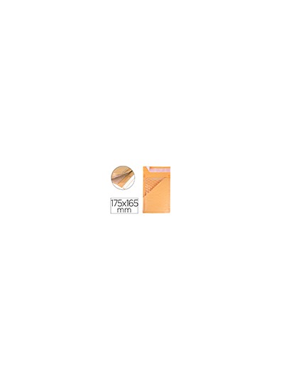 Sobre burbujas crema q-connect cd 175 x 165 mm caja de 100