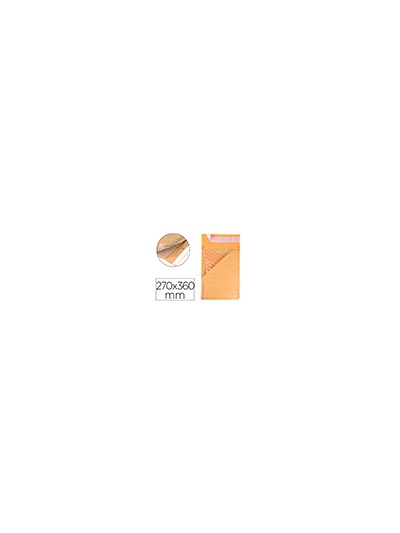 Sobre burbujas crema q-connect h/5 270 x 360 mm caja de 50 un