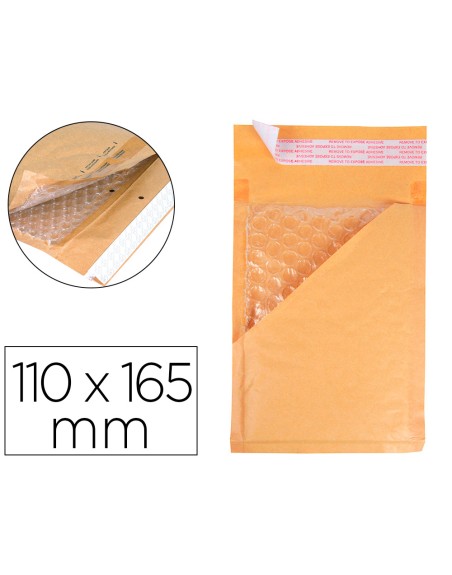 Sobre burbujas crema q-connect a/000 110 x 165 mm caja de 100